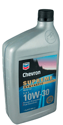 Chevron Supreme Synthetic Blend Motor Oil 5W-30, 10W-30